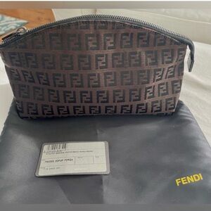 FENDI GRANDE ZUCCHINO POUCH PURSE